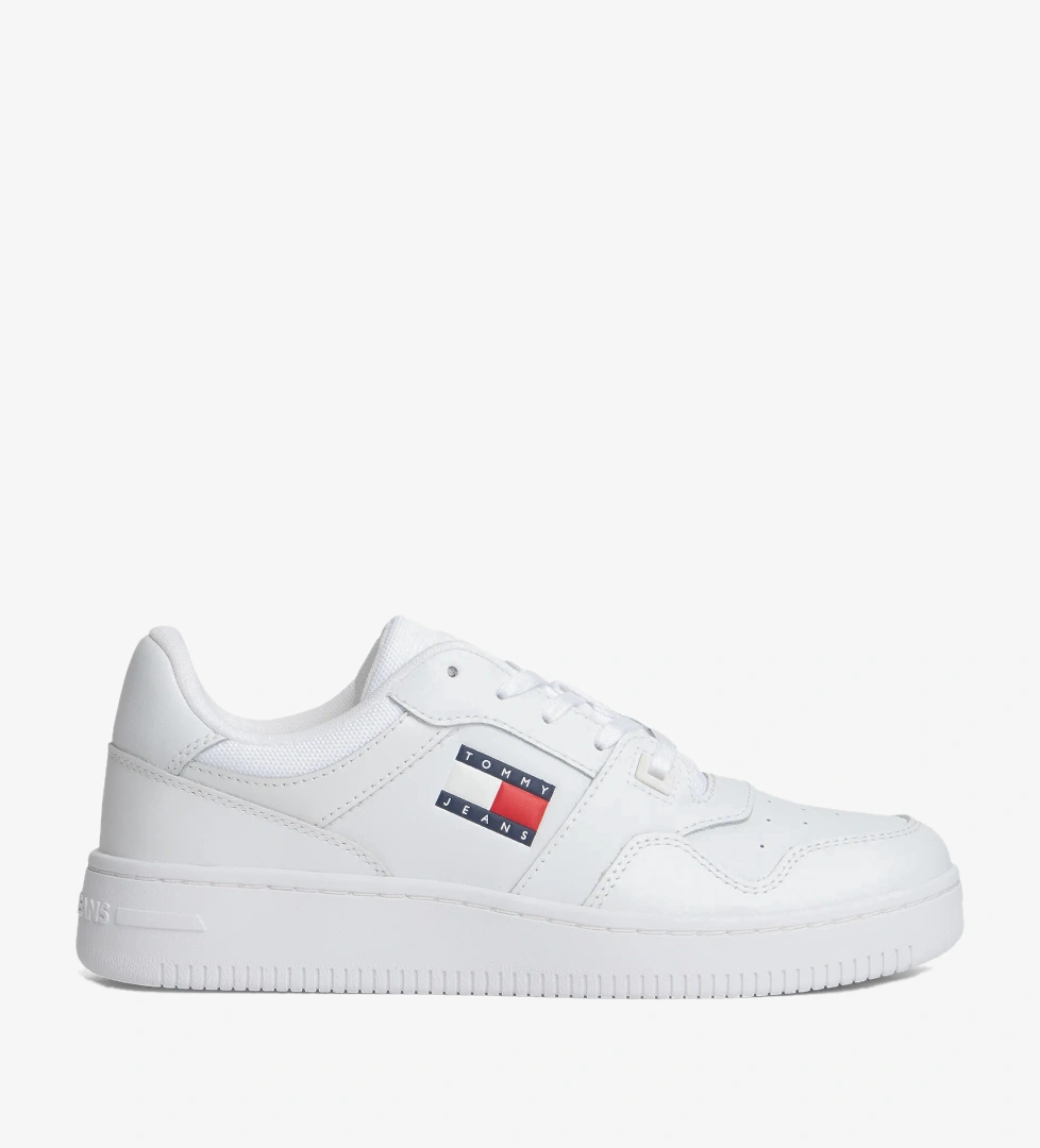 Tommy Hilfiger Retro Basket Kadın Beyaz Spor Ayakkabı