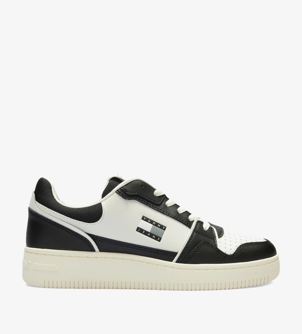 Tommy Hilfiger Retro Basket Erkek Siyah Spor Ayakkabı