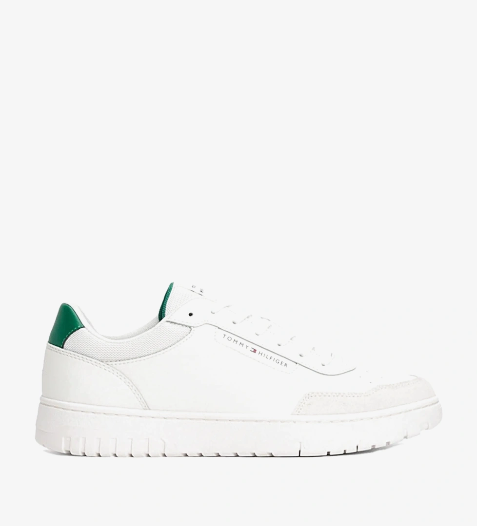 Tommy Hilfiger Low Top Mixture Erkek Beyaz Spor Ayakkabı