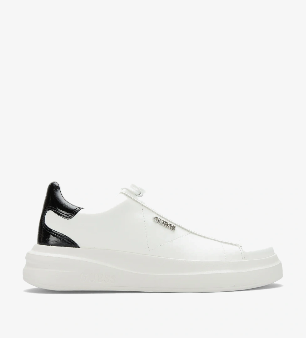 Guess Elbina Deri Kadın Beyaz Sneaker