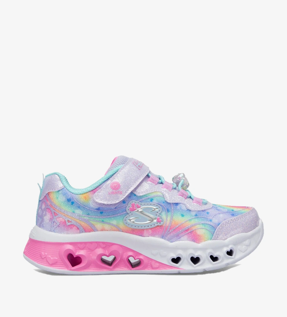 Skechers Flutter Heart Lights Çocuk LAVANTA/AÇIK MAVİ Spor Ayakkabı