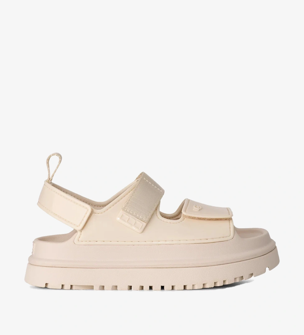 UGG Goldenglow Glossy Sparkles Çocuk Krem Rengi Sandalet