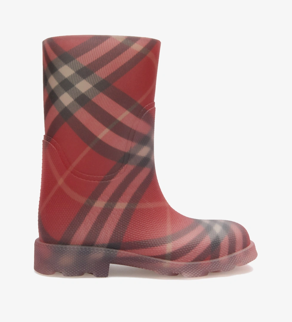 Burberry Çocuk Kırmızı Bot