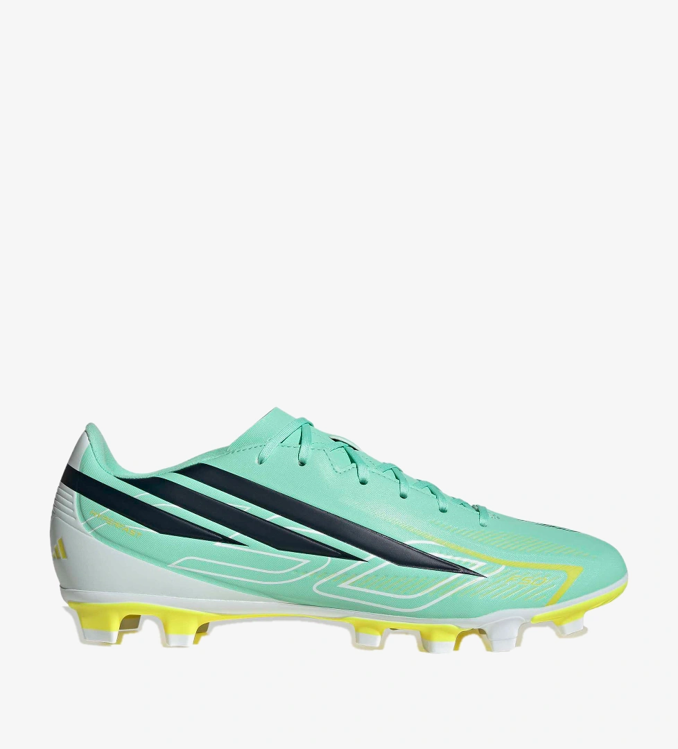 adidas F50 Hyperfast Club FG/MG Erkek Yeşil Çim Saha Kramponu