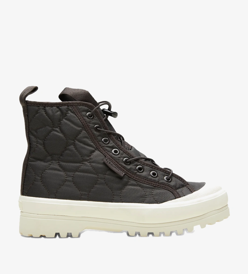 Superga 2644 Alpina Quilted Nylon Kadın Siyah Sneaker