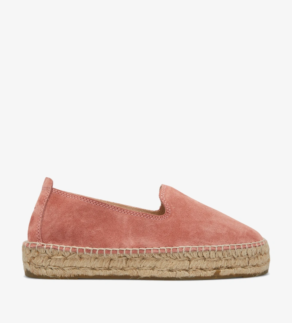 Manebi Kadın Pembe Deri Espadril