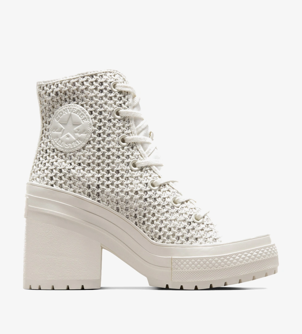 Converse Chuck 70 De Luxe Heel Unisex Bej Platform Sneaker