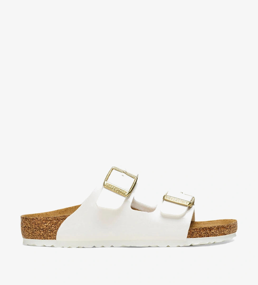 Birkenstock Arizona Bf Patent Çocuk Beyaz Terlik