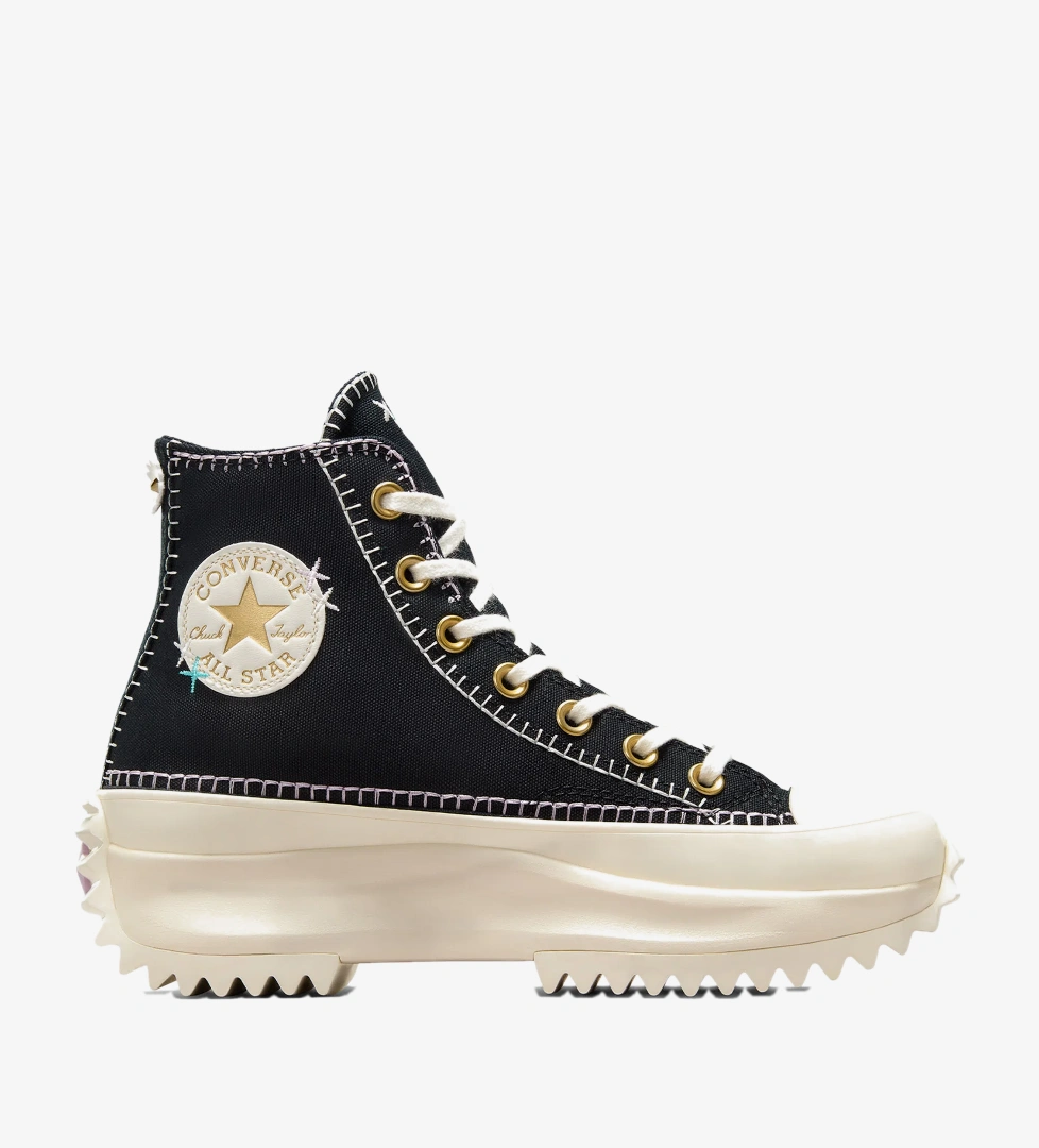 Converse Converse Run Star Hike Unisex Siyah Platform Sneaker Sanal Çadır'da! Siyah - 1. görsel