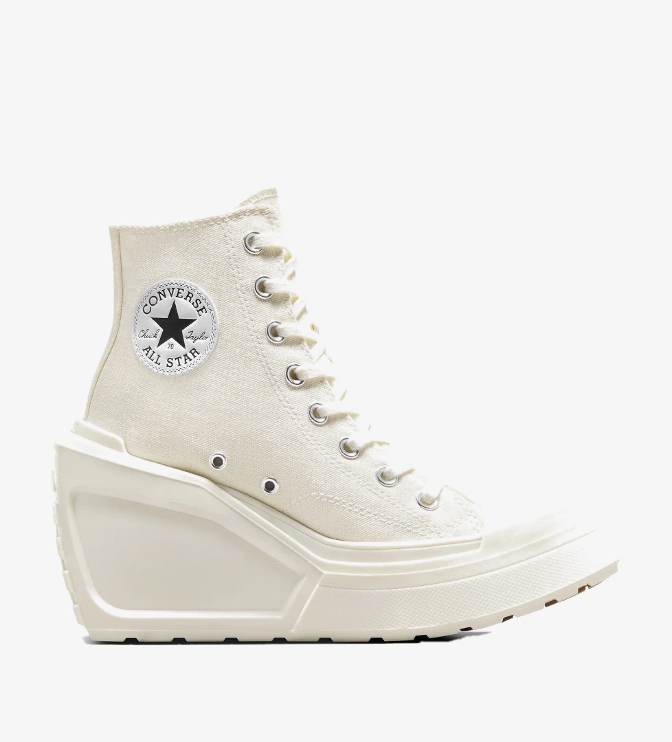 Converse Converse Chuck 70 De Luxe Wedge Kadın Krem Sneaker Sanal Çadır'da! Krem - 1. görsel