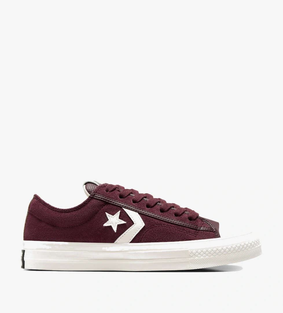 Converse Star Player 76 Unisex Bordo Süet Sneaker