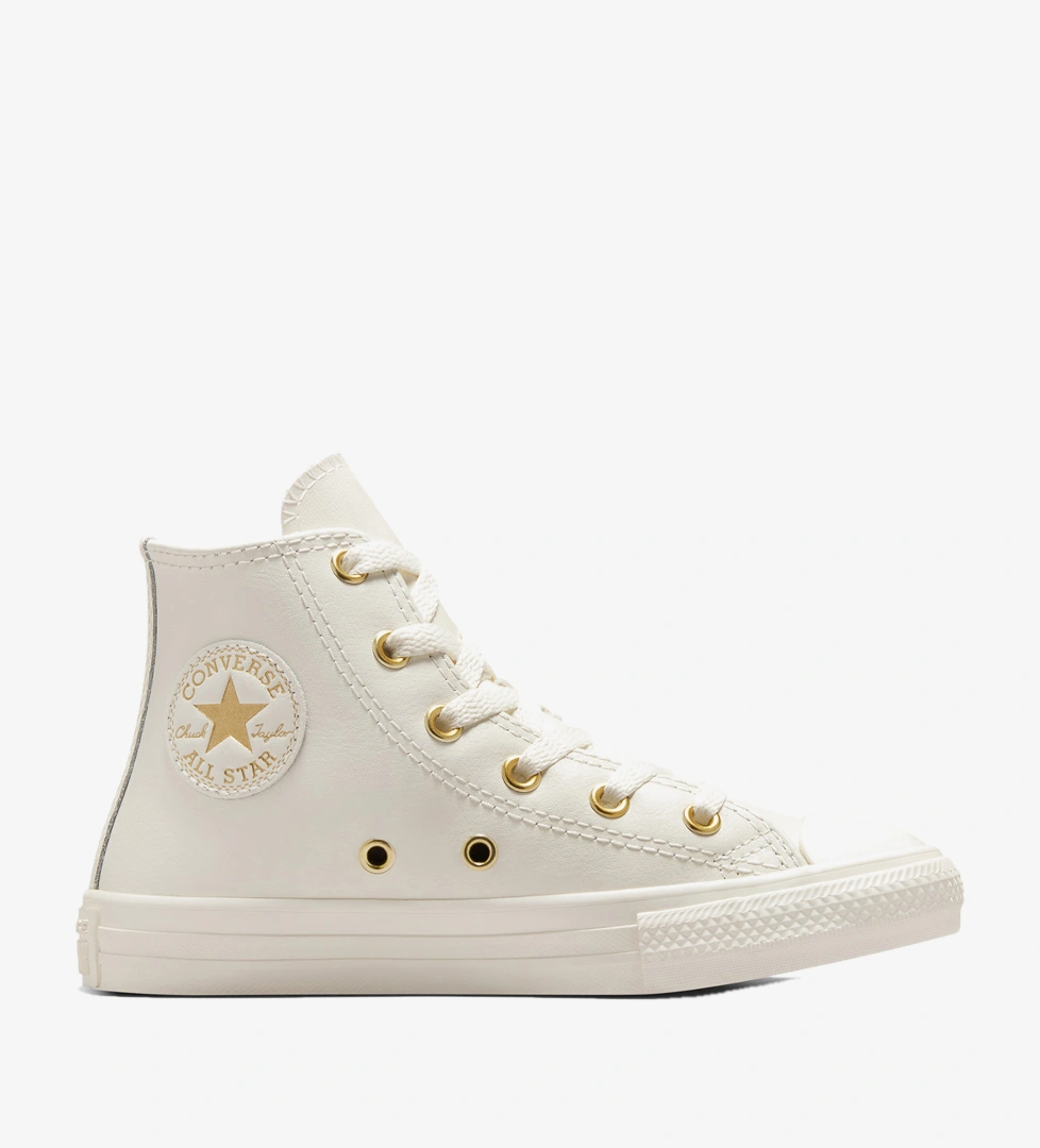 Converse Chuck Taylor All Star Taylored Lux Çocuk Krem Deri Sneaker