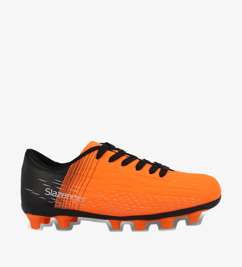 Çocuk Krampon Neon Turuncu Siyah Futbol