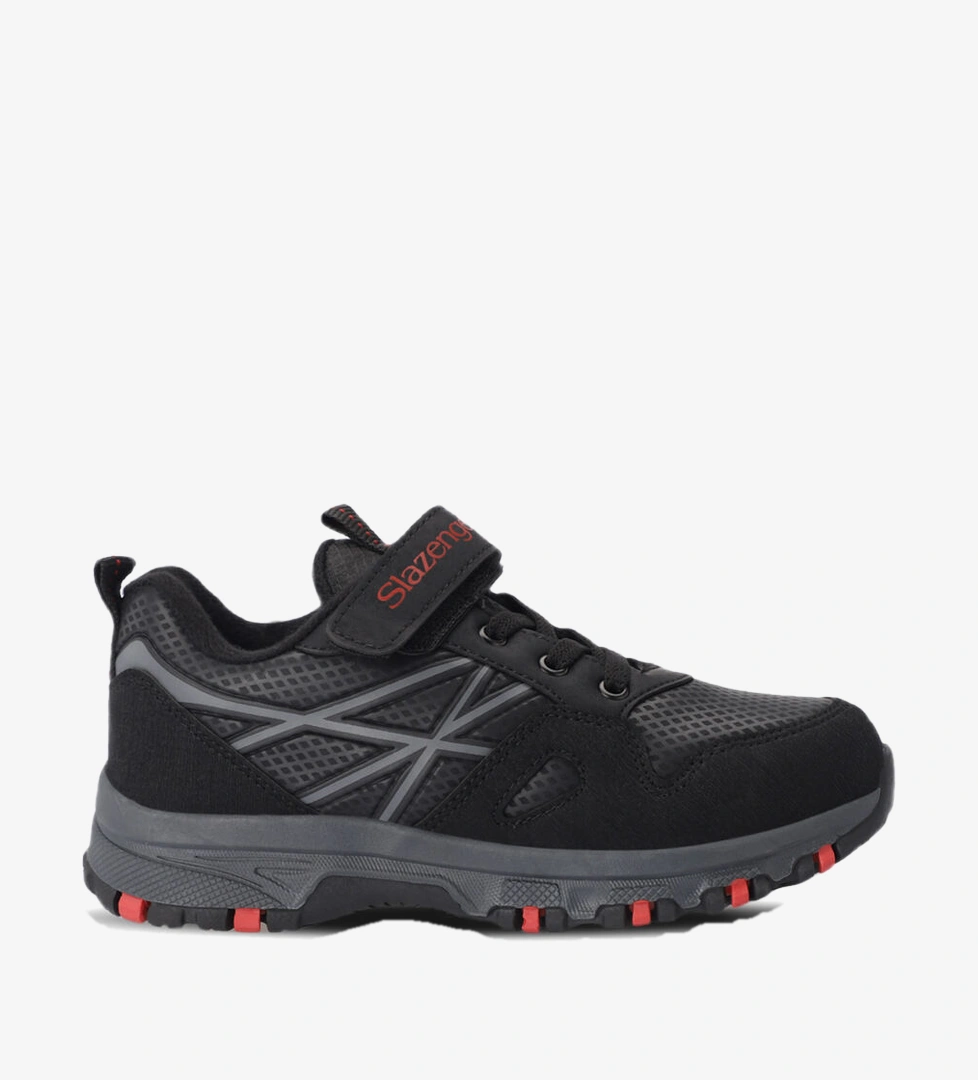 Slazenger Çocuk Cırt Cırtlı Siyah Kırmızı Slazenger Nala Cirt