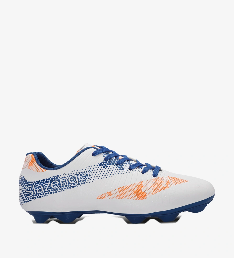 Slazenger CYPRUS KRP Erkek Çocuk Krampon Beyaz / Saks Mavi Futbol Ayakkabısı