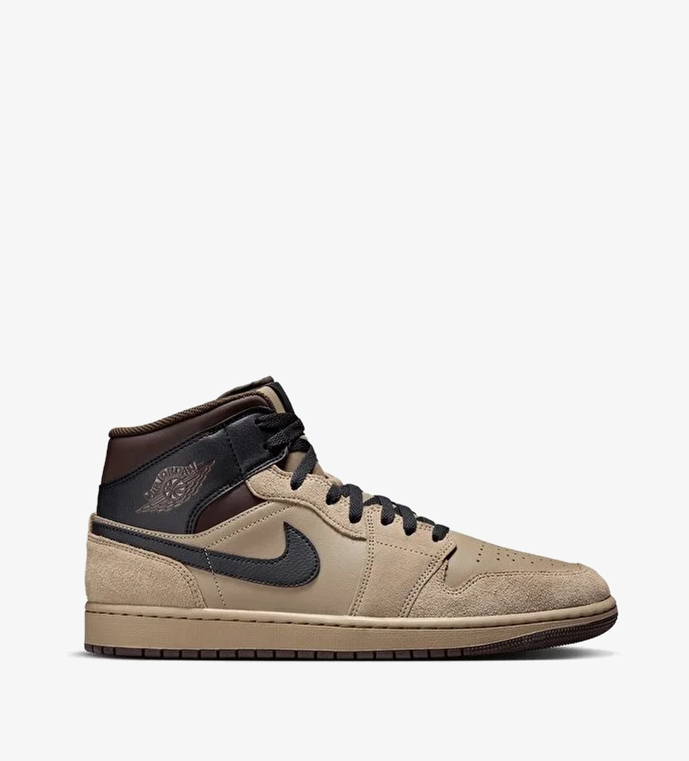 Jordan Jordan Air 1 Mid Erkek Haki Spor Ayakkabı model görseli