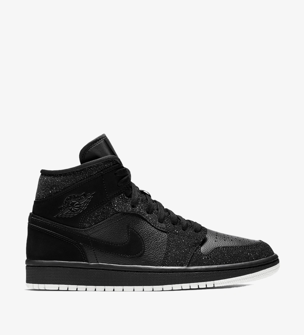 Siyah Jordan Air 1 Mid
