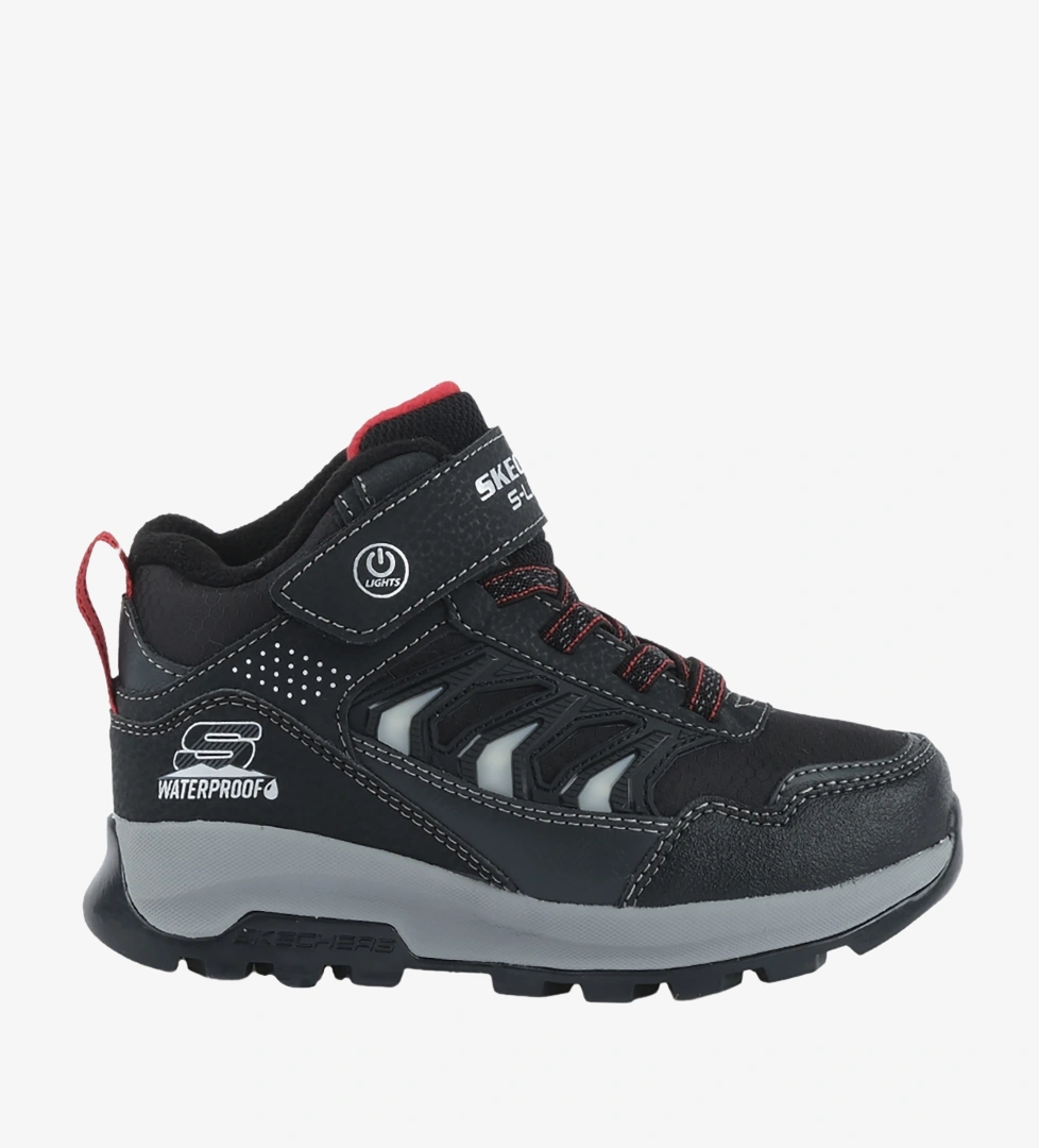 Skechers Storm Blazer Çocuk Siyah Işıklı Outdoor Bot (406410L-BKCC)