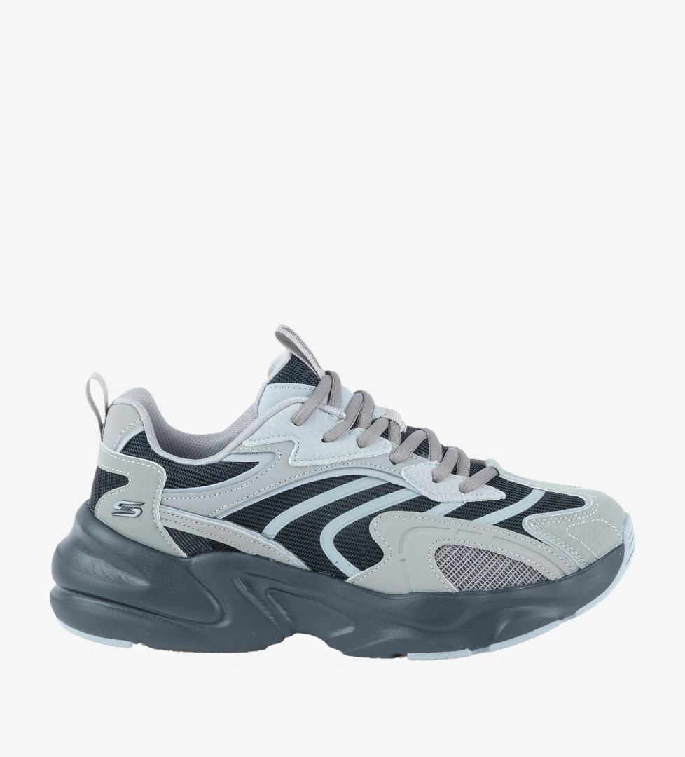 Skechers Bobs Bamina 2 Erkek Gri Spor Ayakkabı (118326-GYBK)
