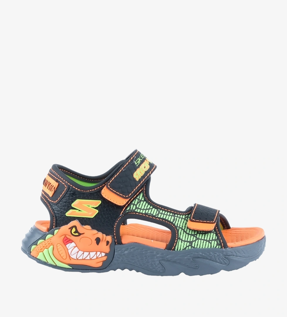 Skechers S-Lights Çocuk Işıklı Sandalet (400614L-BKOR)