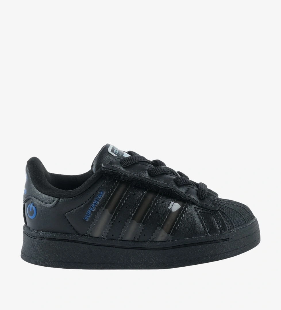 adidas Superstar Bebek Siyah Işıklı Spor Ayakkabı (JS1295)