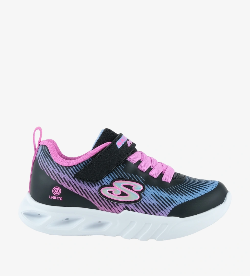 Skechers Flicker Flash Çocuk Işıklı Spor Ayakkabı (303704L-BKMT)