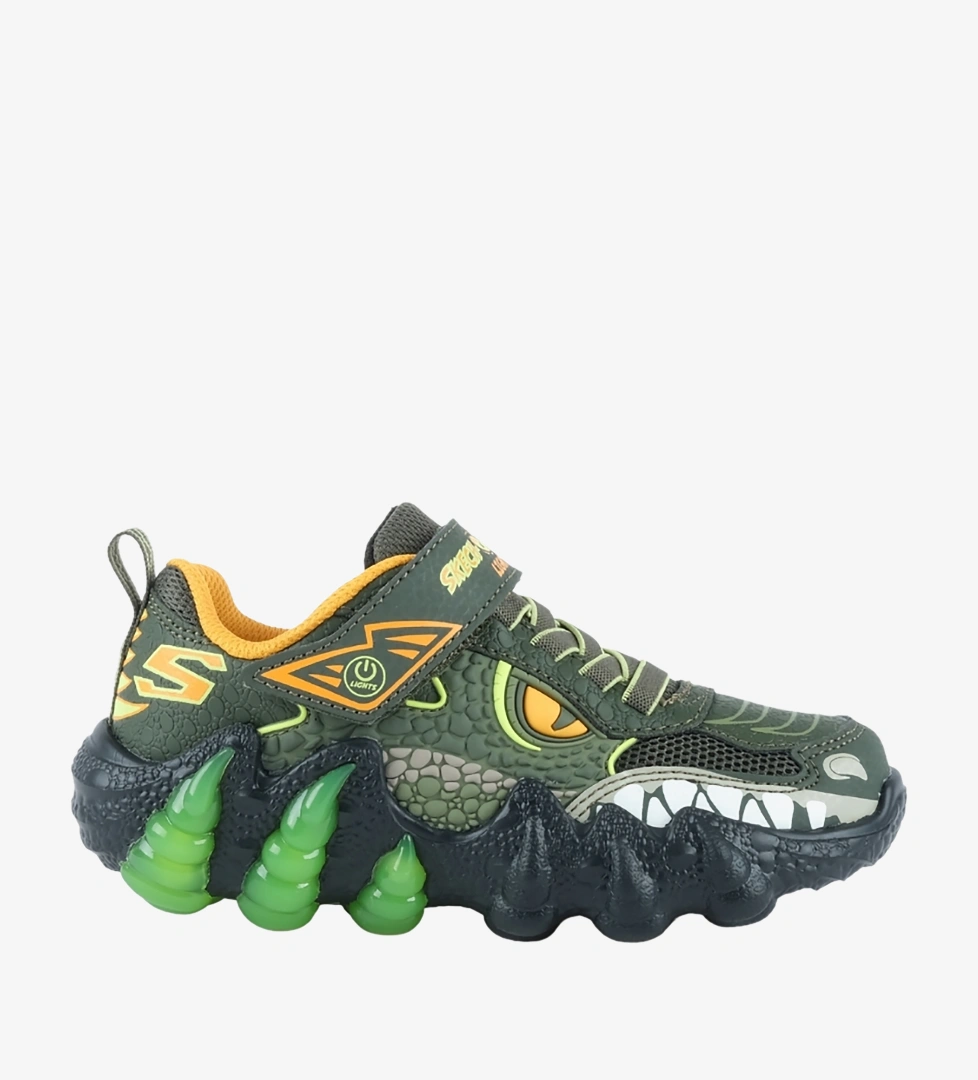 Skechers Skechosaurus Lights 2.0 Çocuk Işıklı Spor Ayakkabı (400121L-OLV)