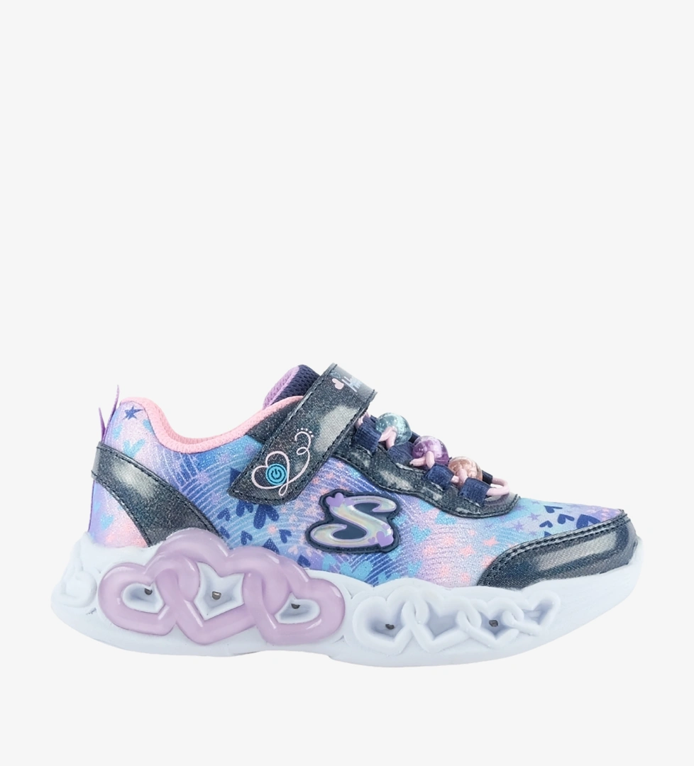 Skechers Infinite Heart Lights Çocuk Işıklı Spor Ayakkabı (303261L-NVMT)