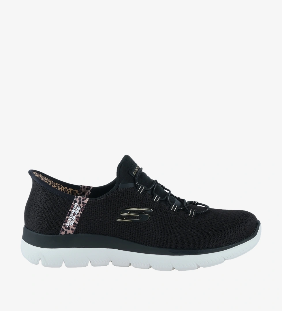 Skechers Summits Leopard Chic Kadın Siyah Spor Ayakkabı (150275TK-BKMT)