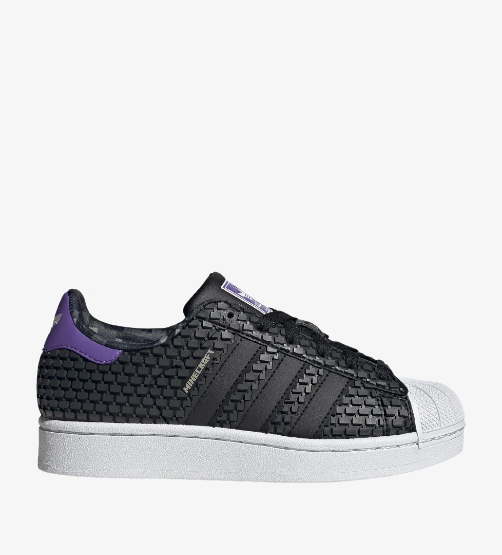 adidas Minecraft Superstar II Çocuk Siyah Spor Ayakkabı (IH1740)