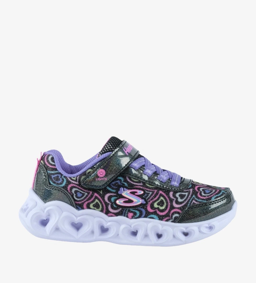 Skechers Heart Lights Çocuk Siyah Işıklı Spor Ayakkabı (303257L-BKMT)