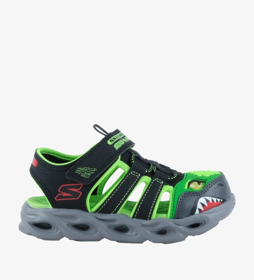 Skechers Thermo Splash Çocuk Işıklı Sandalet (400613L-BKLM)