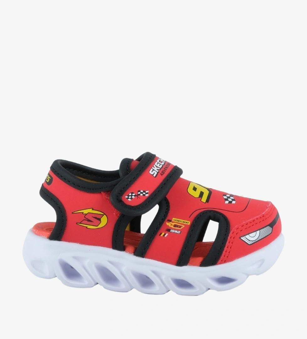 Skechers Hypno Splash Bebek Kırmızı Işıklı Sandalet (400612N-RDBK)