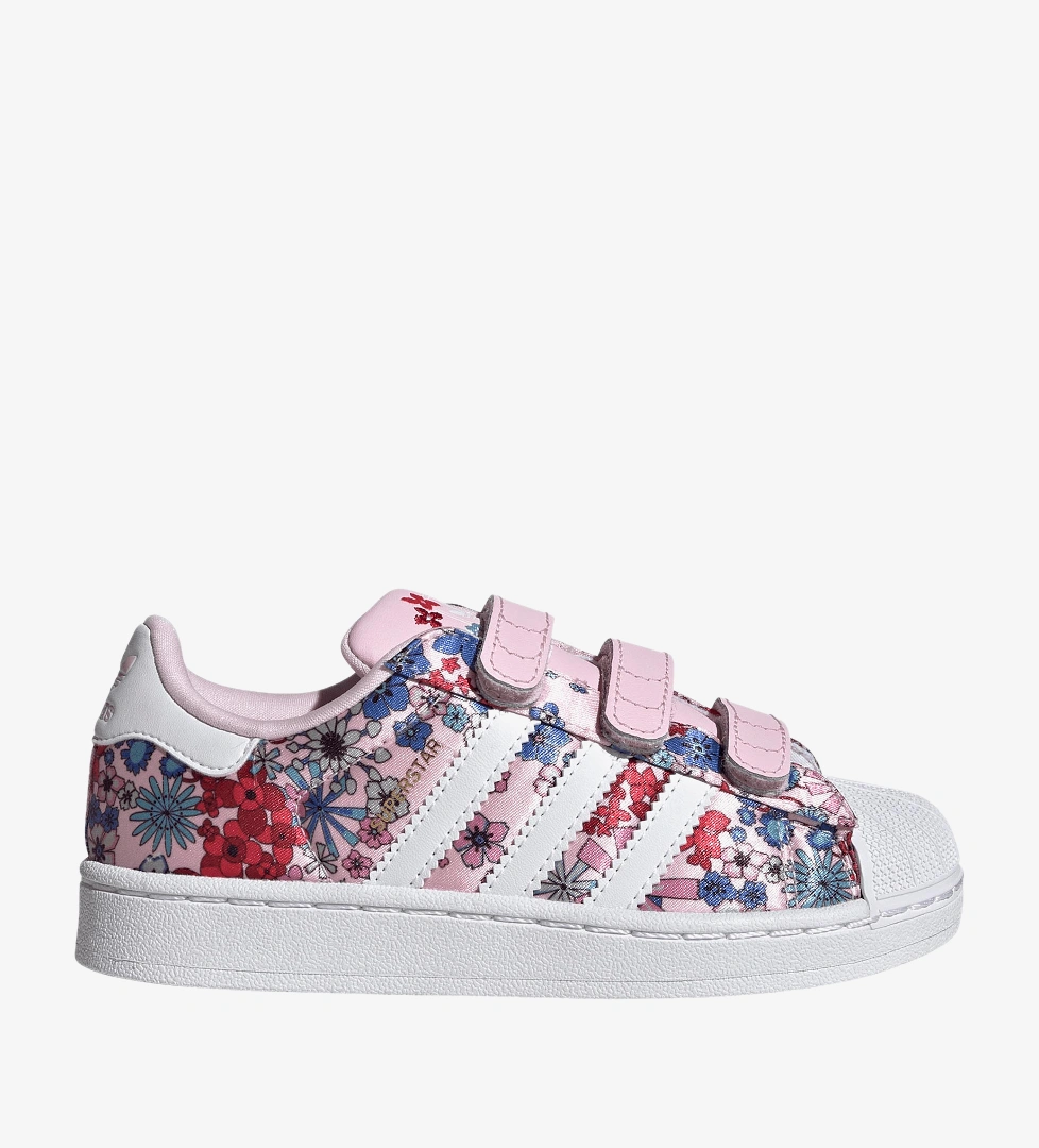 Adidas Clear Pink Cloud White Light Pink Adidas Liberty London SUPERSTAR II AYAKKABI