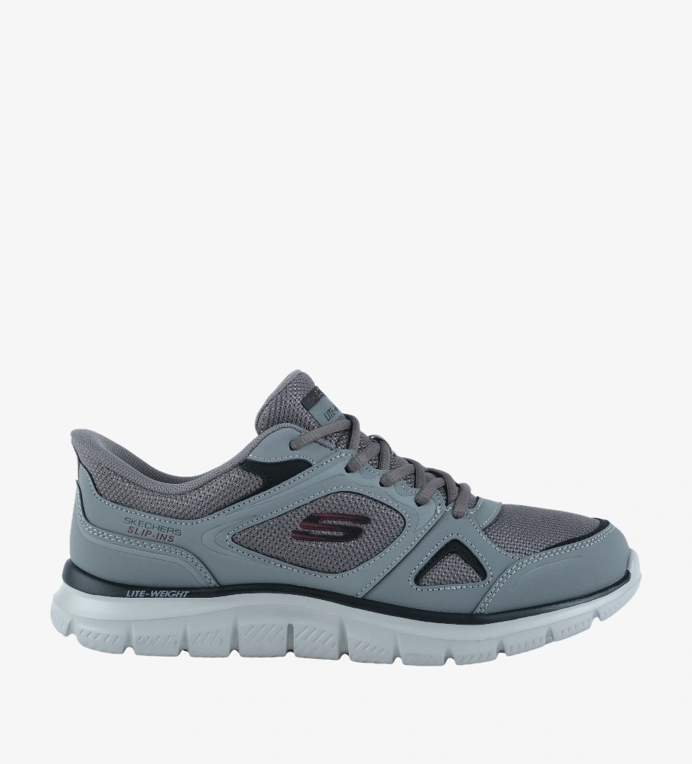 Skechers Track Erkek Gri Spor Ayakkabı (233039TK-CCRD)