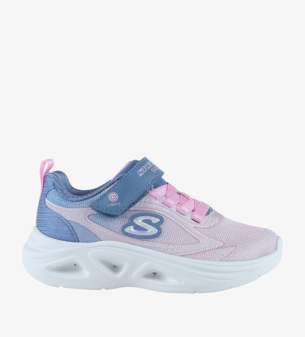 Skechers Sola Glow 2.0 Çocuk Işıklı Spor Ayakkabı (303729L-GYPK)