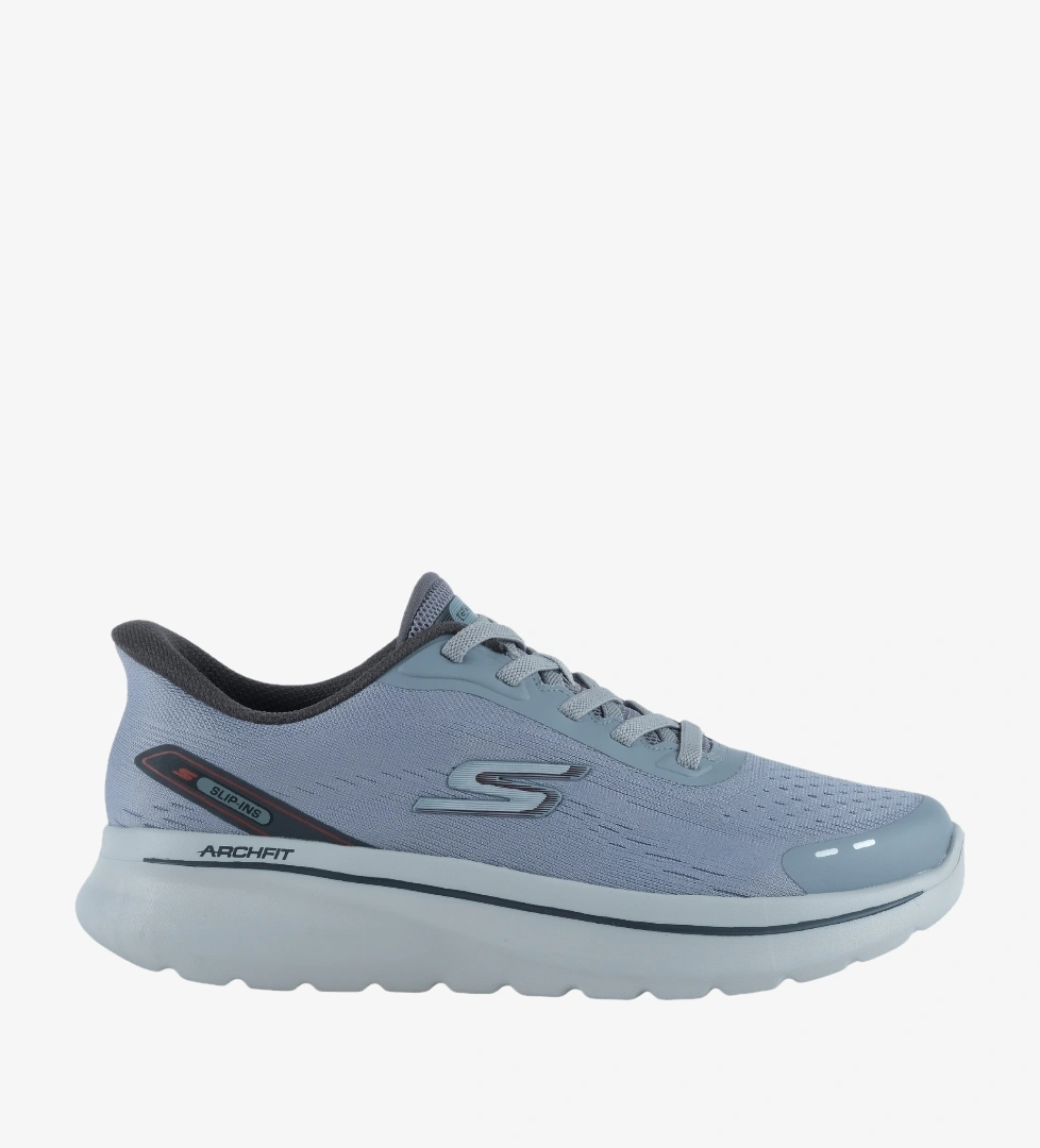 Skechers Go Walk Arch Fit N-Joy Erkek Gri Spor Ayakkabı (217075TK-CHAR)
