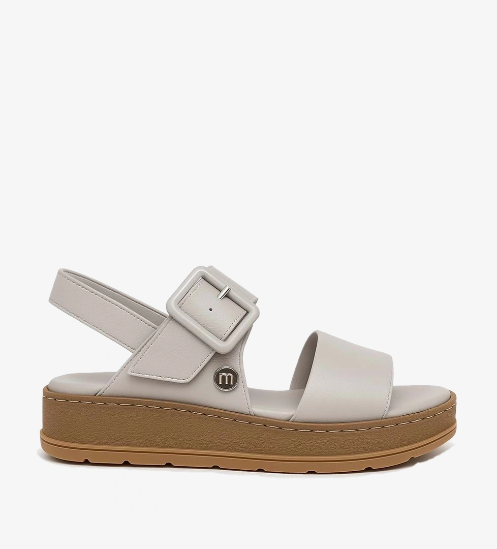 Kadın Deri Comfort Sandalet D25YS-2375 - Gri
