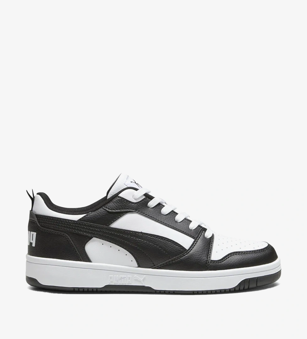 Puma Rebound V6 Low Erkek Spor Ayakkabı 40638801 - Siyah-Beyaz