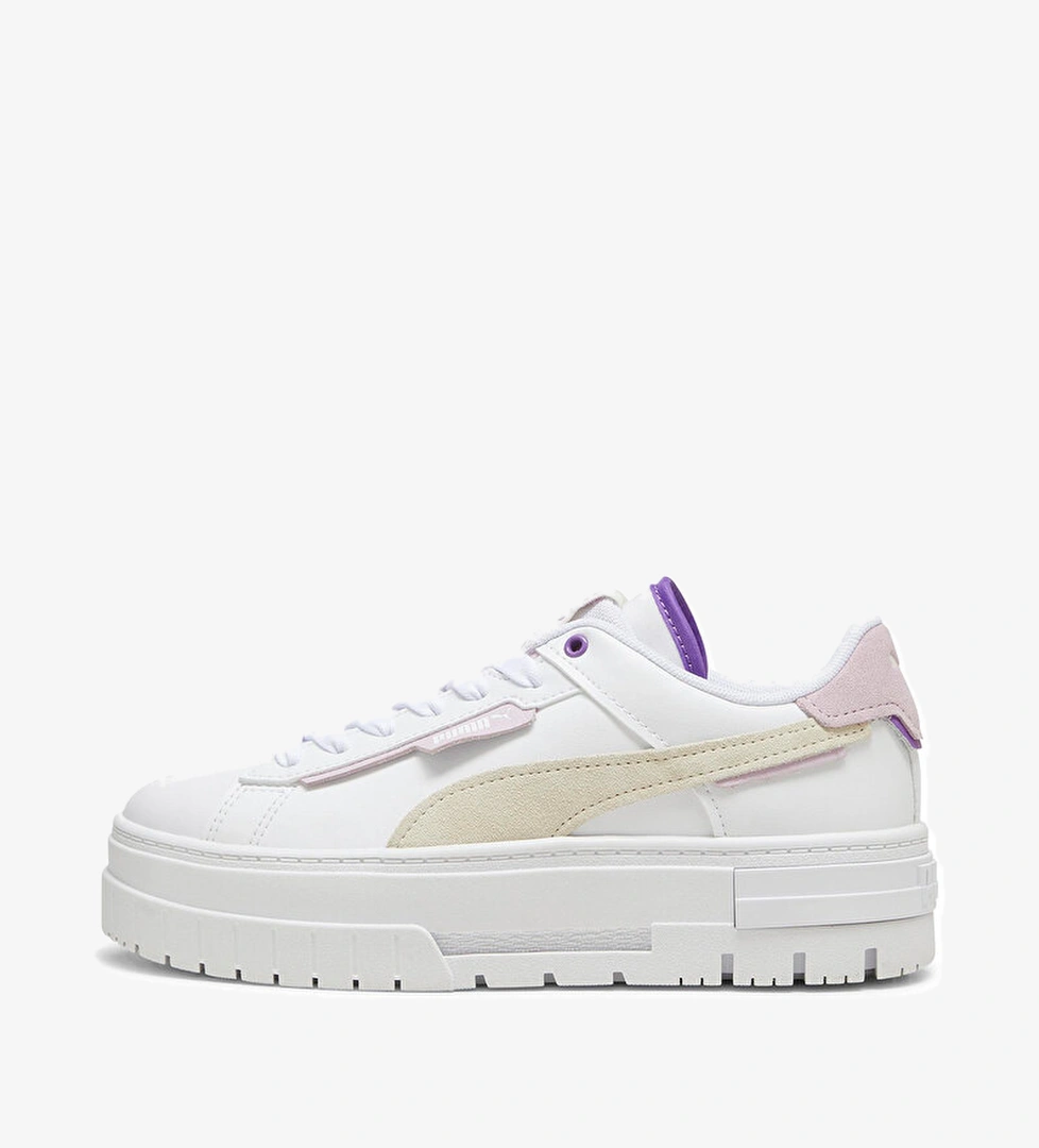 Puma Mayze Crashed Kadın Beyaz Sneaker - Görsel 1