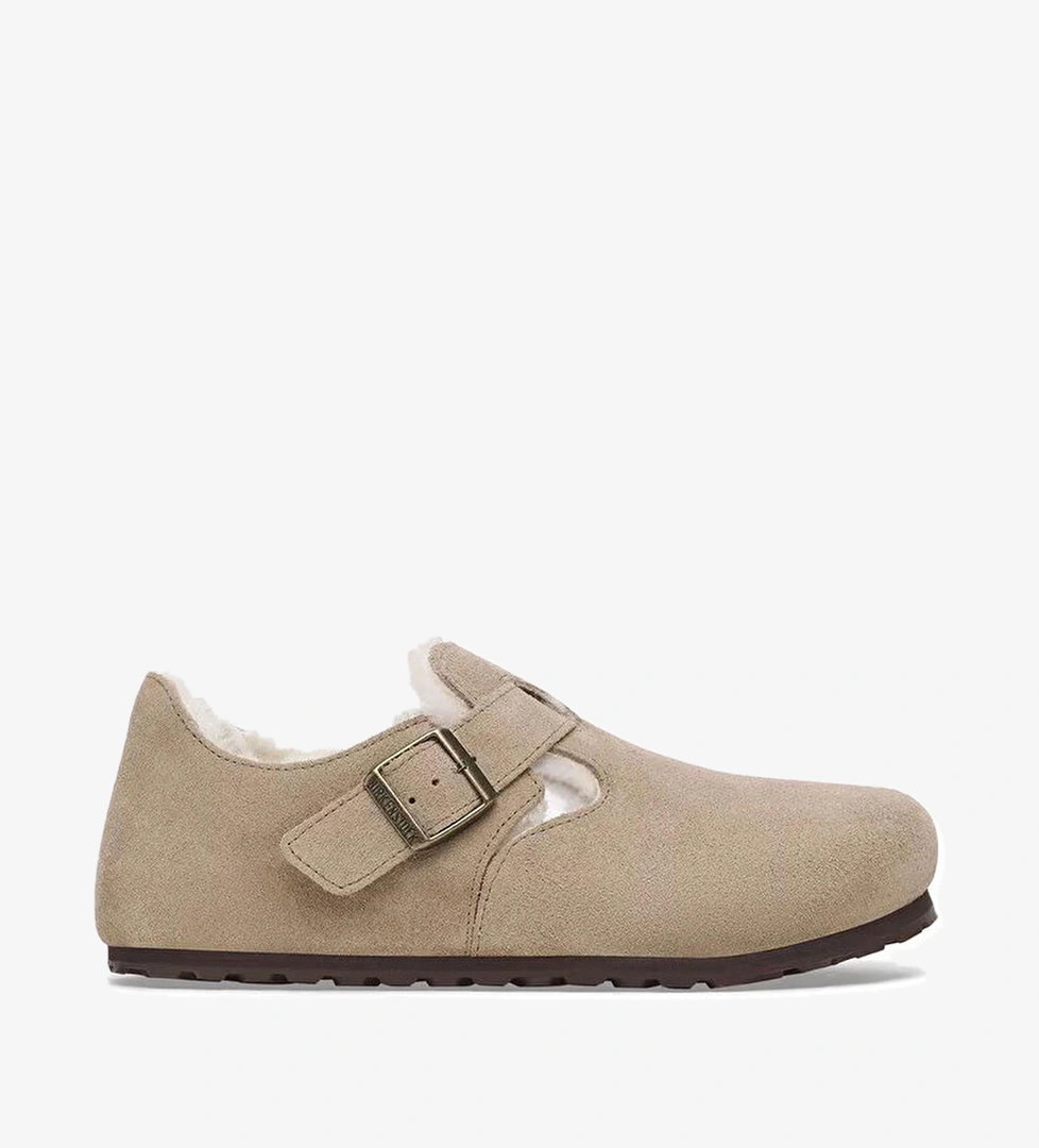 Birkenstock London Vl Shearling Kadın Bej Günlük Ayakkabı