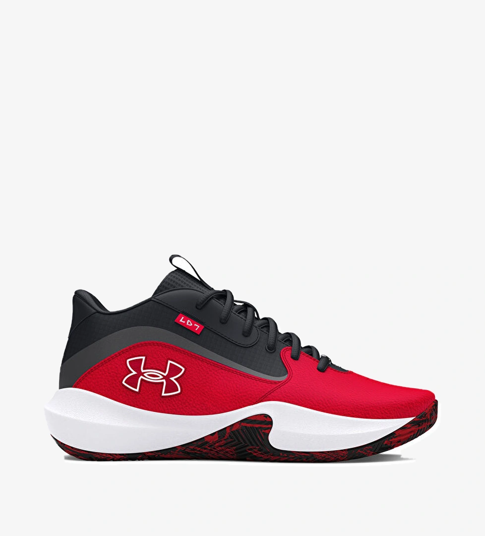 Under Armour Lockdown 7 Erkek Kırmızı Basketbol Ayakkabısı