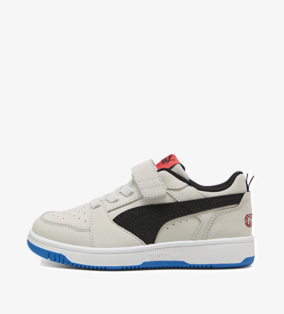 Puma Rebound V6 Lo Mid 90s Ac Çocuk Bej Sneaker - Görsel 1