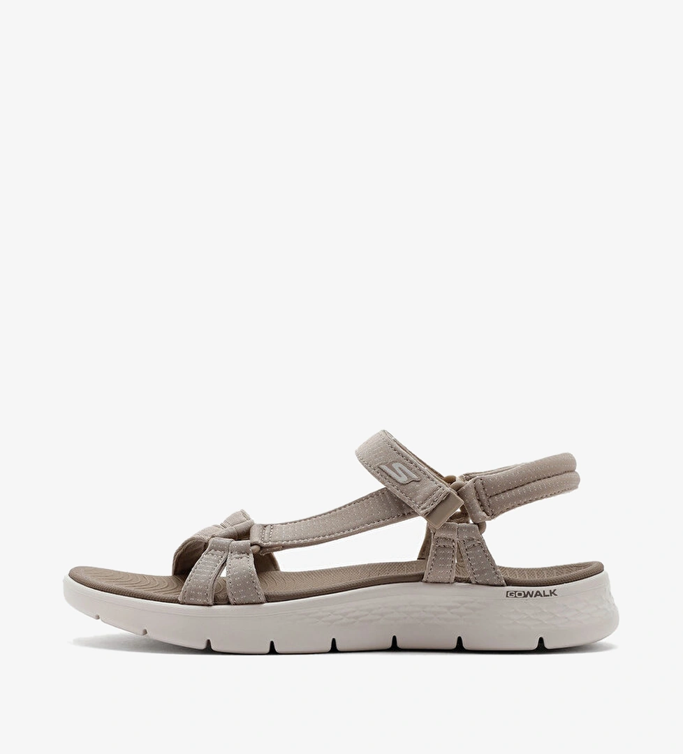 Skechers Go Walk Flex Kadın Bej Sandalet - Görsel 1