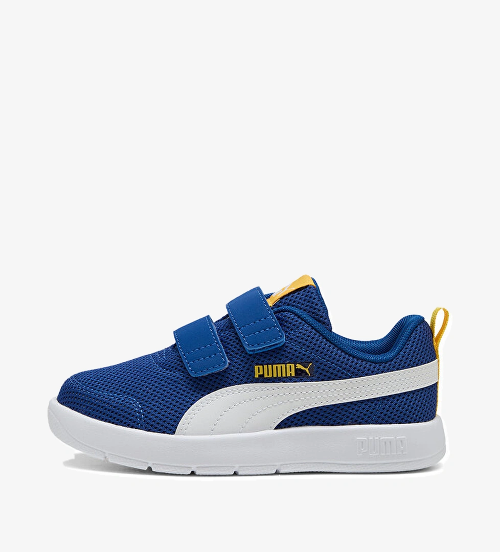Puma Courtflex V3 Mesh Çocuk Mavi Sneaker - Görsel 1