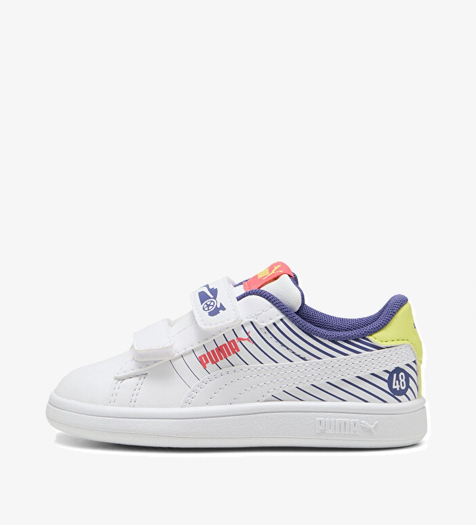 Puma Smash 3.0 Poised 2 Race Bebek Sneaker - Görsel 1