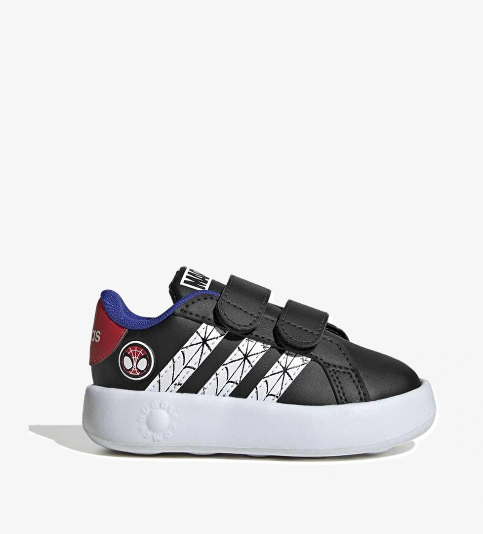 adidas Grand Court Marvel Spiderman Bebek Siyah Sneaker
