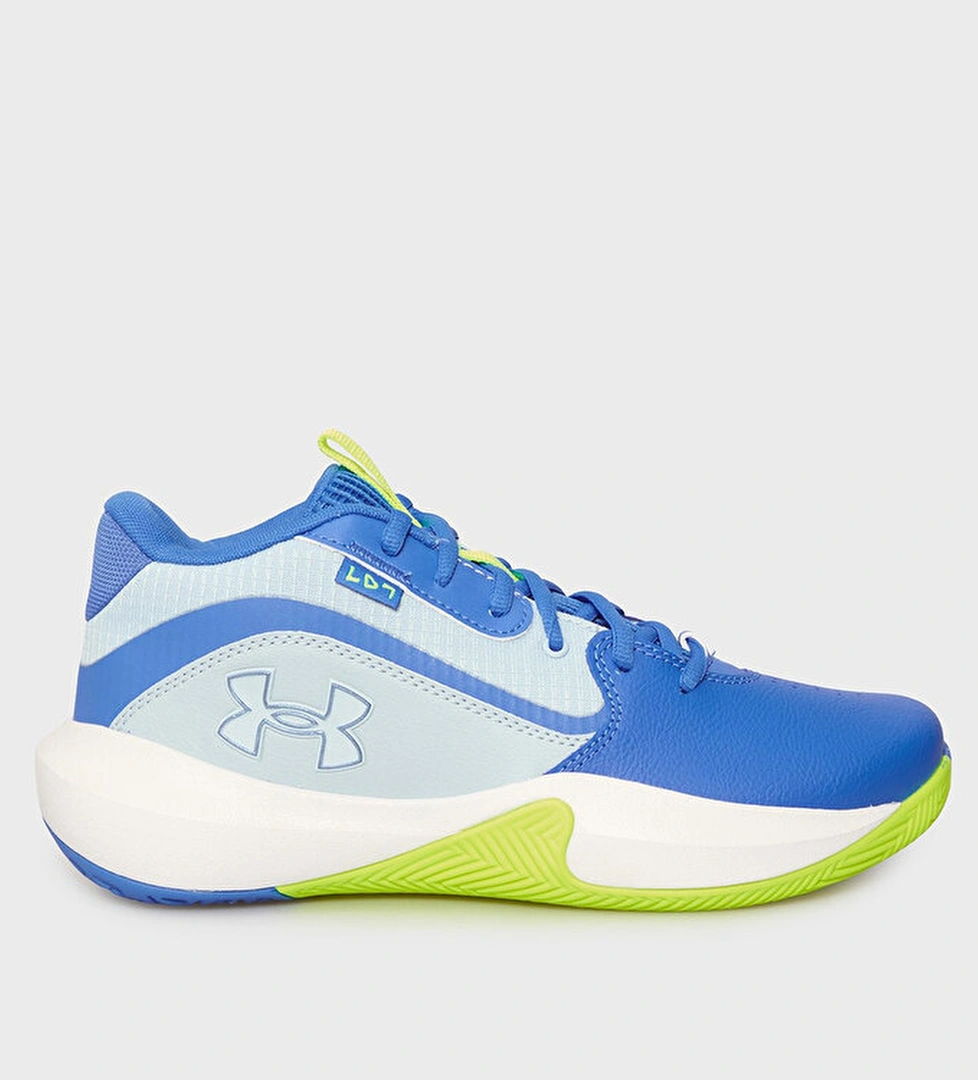 Under Armour Lockdown 7 Erkek Mavi Basketbol Ayakkabısı - Görsel 1