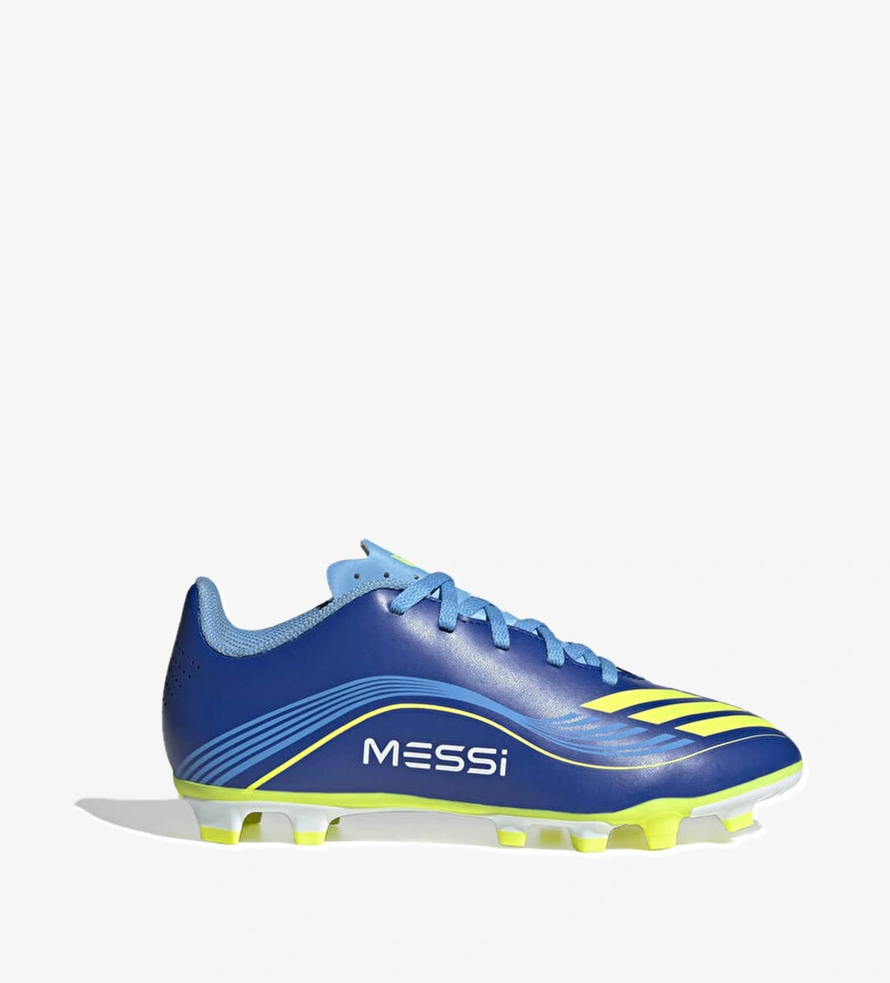 adidas F50 Messi Club Fg/Mg Çocuk Mavi Krampon - Görsel 1