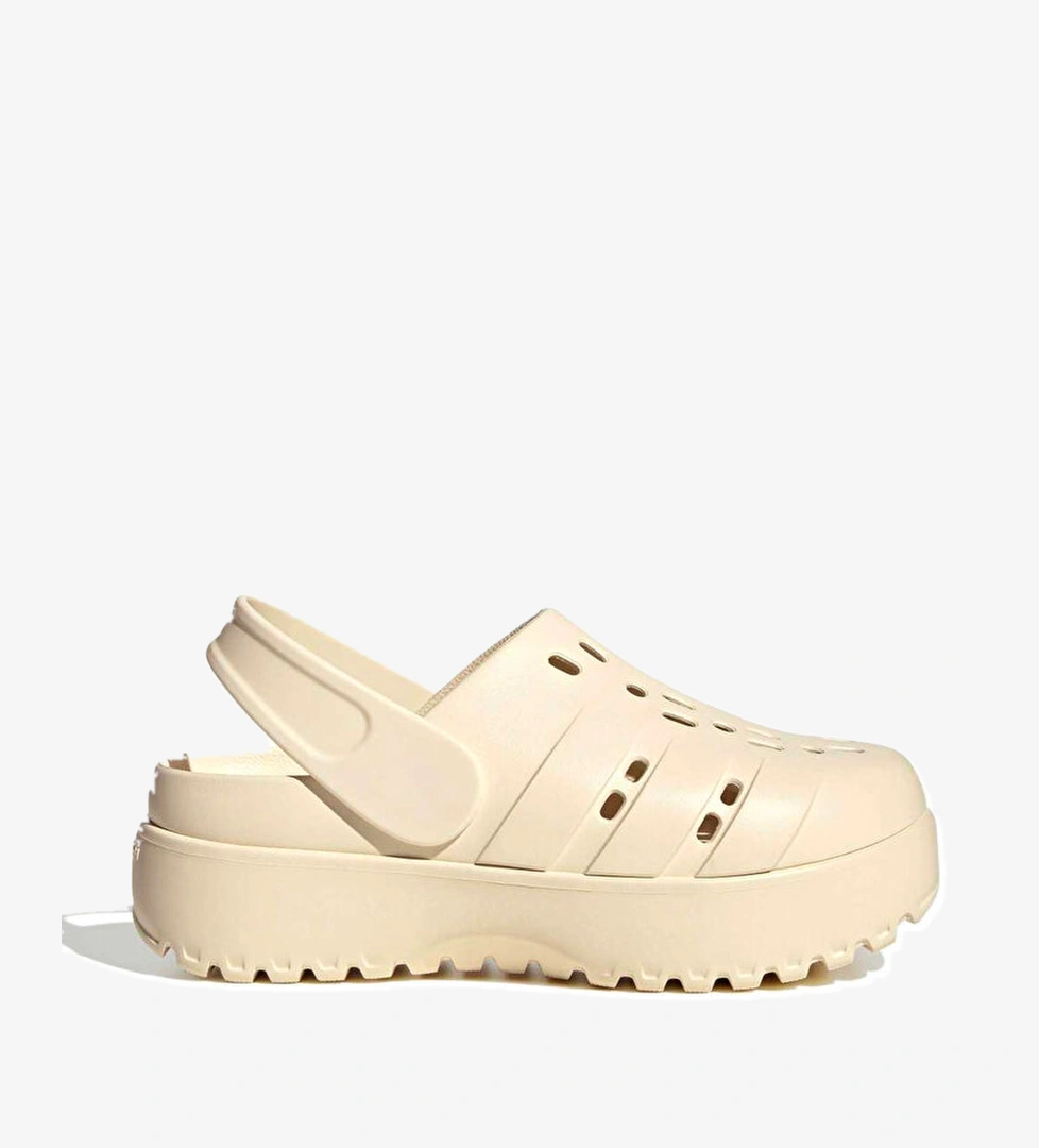 adidas Adilette Platform Clogs Kadın Ekru Terlik